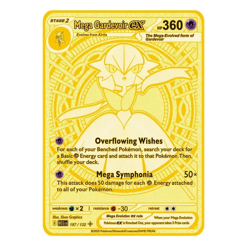 2026 ใหม่ Pokemon การ์ดโลหะ 10000 คะแนน Arceus Charizard Super Card Golden ภาษาอังกฤษ Mewtwo Vmax GX EX อะนิเมะคอลเลกชันการ์ดของขวัญ — image 13