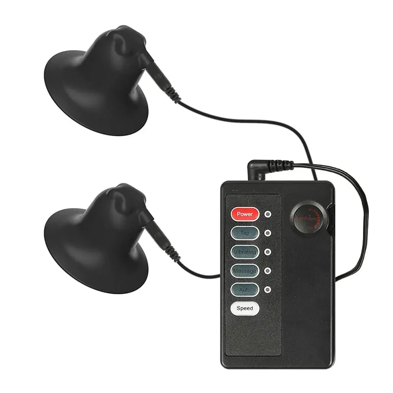 Elektrische Schock Pulse Nippel Sucker Enlarger Nippel Klemme Vakuum Stimulieren Brust Vergrößerer SM Erwachsene Orgasmus Sex Spielzeug Für Frauen Homosexuell — image 9