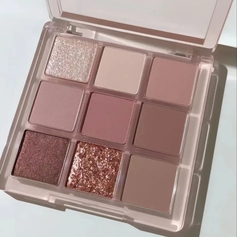 Palet Pembayang Mata Sembilan warna Baharu Mentega Oren Coklat Mutiara Matte Glitter Pembayang Mata Pembayang Mata Berkilat Mekap Mata tahan lama — image 8