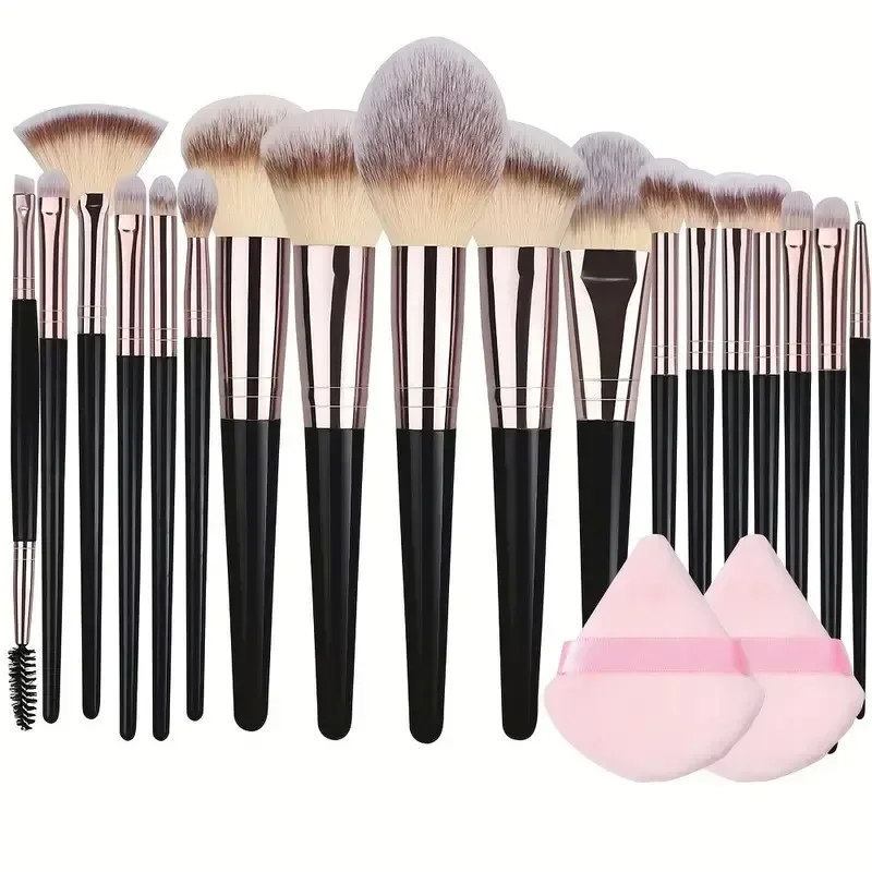 Sada 3/20 ks štětců na make-up Profesionální podkladový zvýrazňovač očních stínů a korektor na míchání štětců Fluffy Women Beauty Tool — image 11