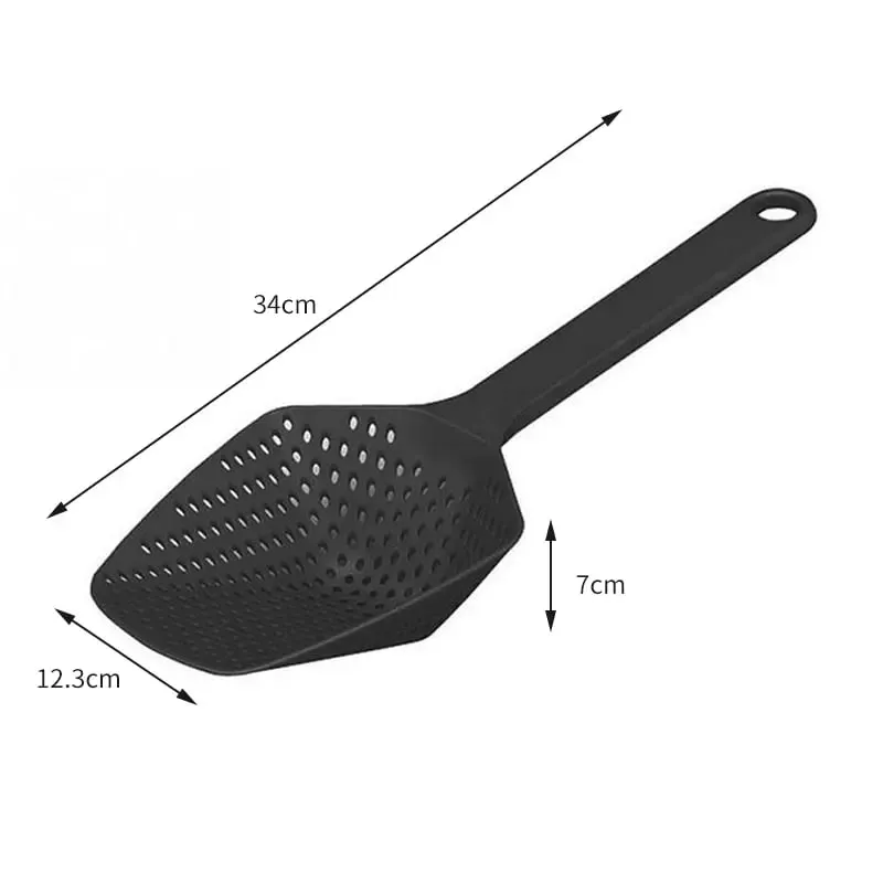 Cucchiaio colino grande imbuto colino per alimenti fritti filtro per l'acqua per alimenti vegetali utensili da cucina portatili per la cucina domestica — image 6