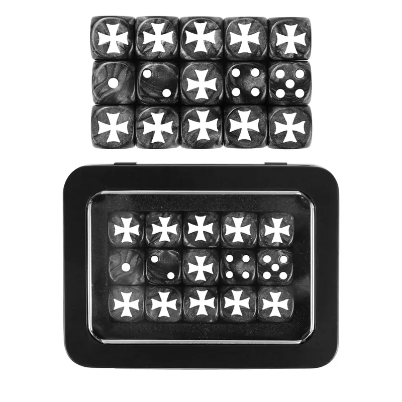 15PCS 16mm/0.63inch D6 Wargaming Dice Set for Tabletop Miniatures Game Damage Tracking Army Faction Themed Dice Tokens — image 13
