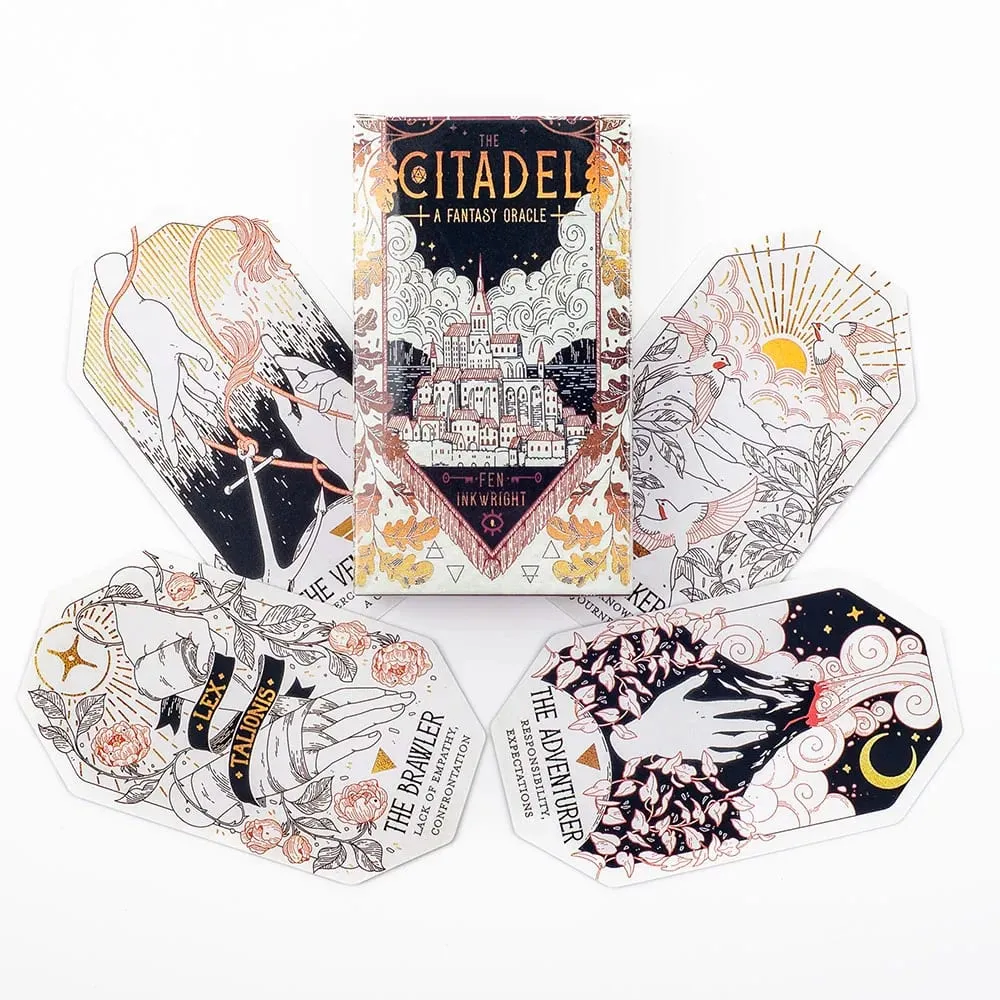 The Citadel A Fantasy Oracle - ไพ่ทาโรต์ 60 ใบได้รับอิทธิพลอย่างลึกซึ้งจากวรรณกรรมแฟนตาซีและเกมบนโต๊ะองค์ประกอบที่มีมนต์ขลัง — image 4