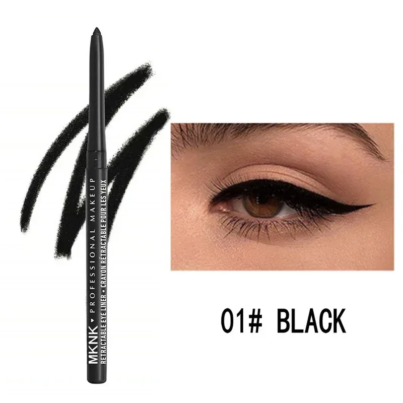 Crayon Eyeliner Gel noir imperméable, 8 couleurs, résistant aux taches, longue durée, maquillage pour les yeux adapté aux débutants, stylo à haute teneur en pigments