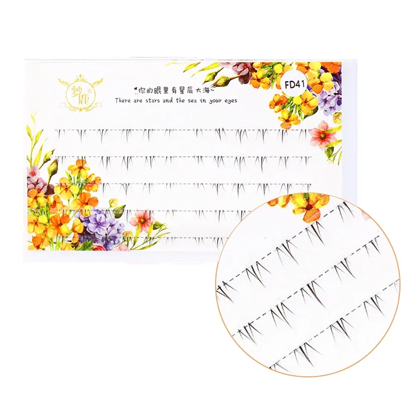 J Curl V Shape Under Eyelash Comic Eye Lashes Natural Bottom Lashes Soft Manga Eyelashes Bunches Eyelash Clusters Korean Makeup — image 16