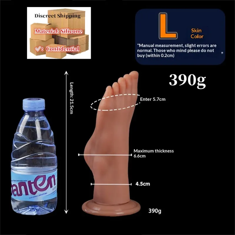 Styl nohou Anální kolík Velký silikonový zadek Hluboká masturbátor Dildo Dildo Stimulátor Anální Dildo Sexuální hračka pro dospělé pro ženy 성인용품 — image 12