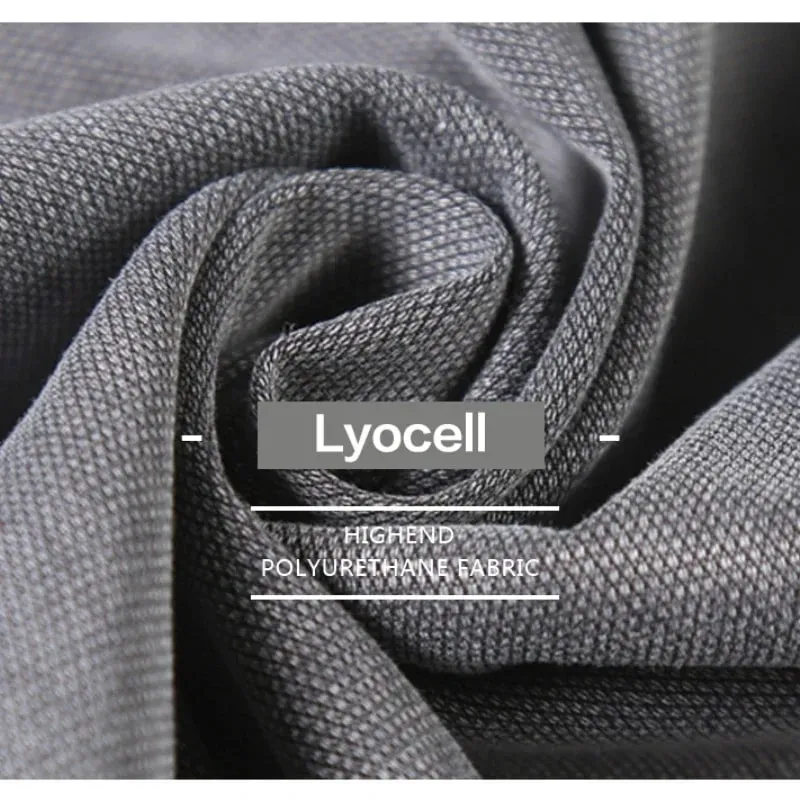 S-5XL 6Style Men's Loose Jeans Summer Soft Lyocell Thin Fabric Straight Pants Drawstring Elastic Waist Korea Casual Trousers Y2K — image 4