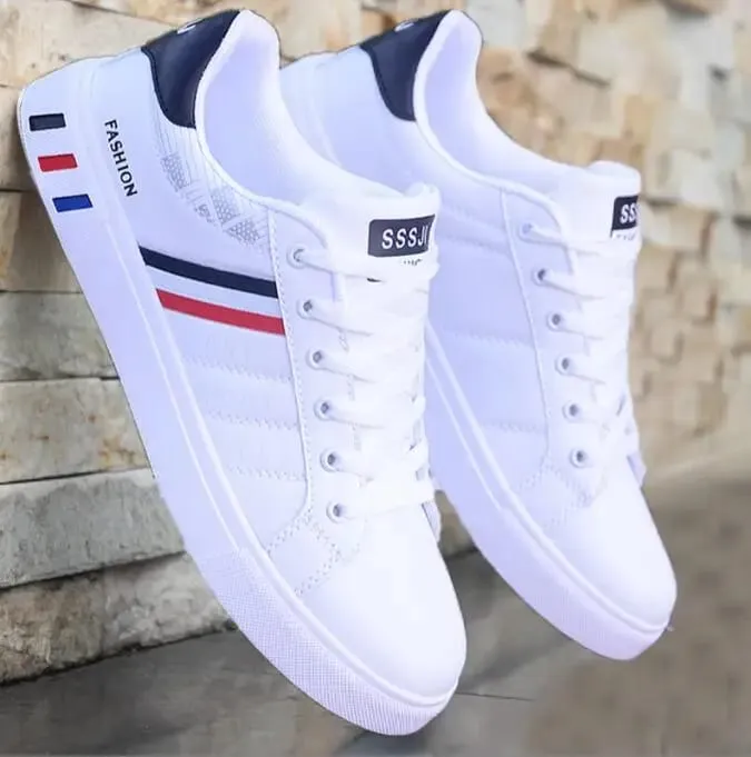 Sneakers Mænd Sko Mænd Vulkaniseret Billig Flad Komfortabel Forår Efterår Mode Hvid Casual Sneakers Herresko Chaussure — image 3