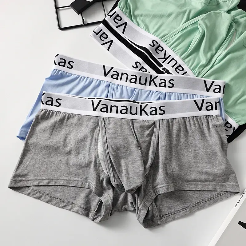 3D Destek Keseli ve Rahat Giyim için Kullanışlı Yandan Açılan Tasarıma Sahip Erkek Modal Boxer Şort — image 4