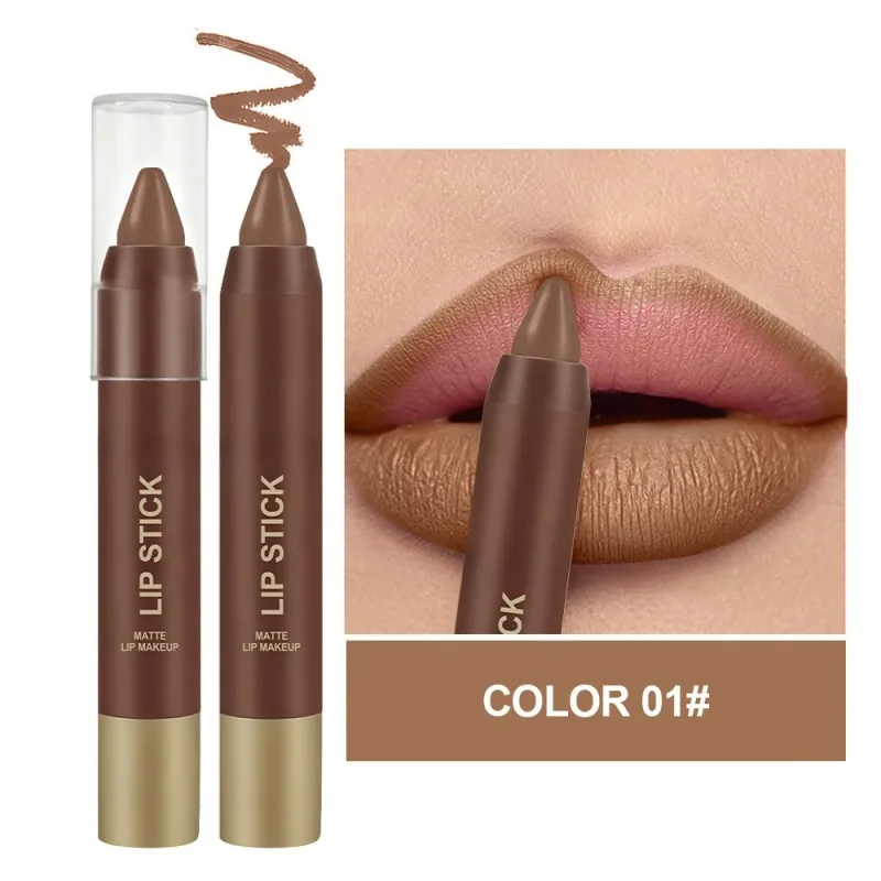 Matte Soft Mist Lip Liner Lipsticks 6 Colors Smooth and Pigmented Non-Stick Chocolate Lipsticks — image 12