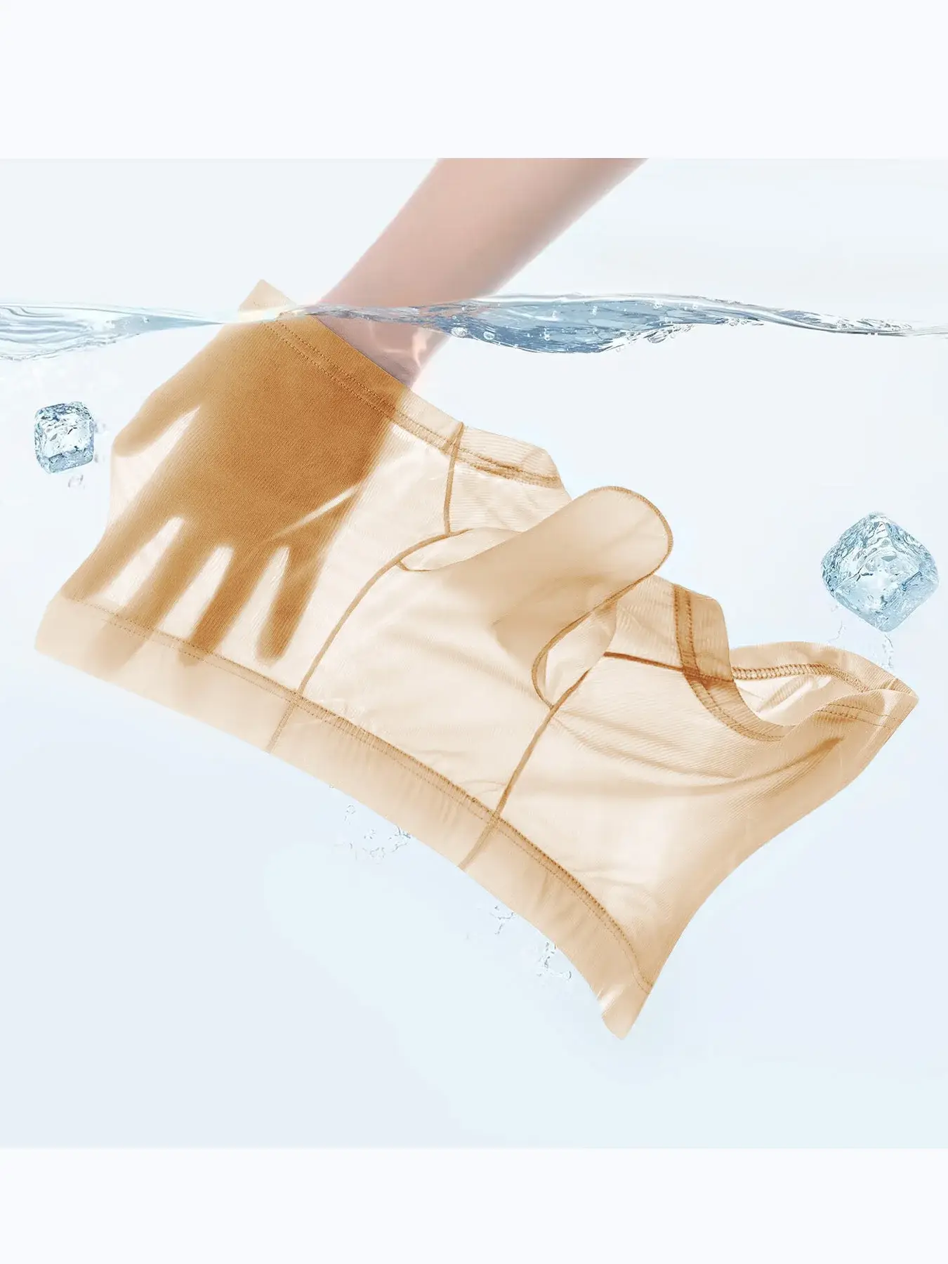 Slip boxer trasparenti Intimo sexy da uomo Mutande ultra sottili Vedi attraverso mutandine di seta ghiacciata Pantaloncini di lingerie lisci e lucidi — image 4