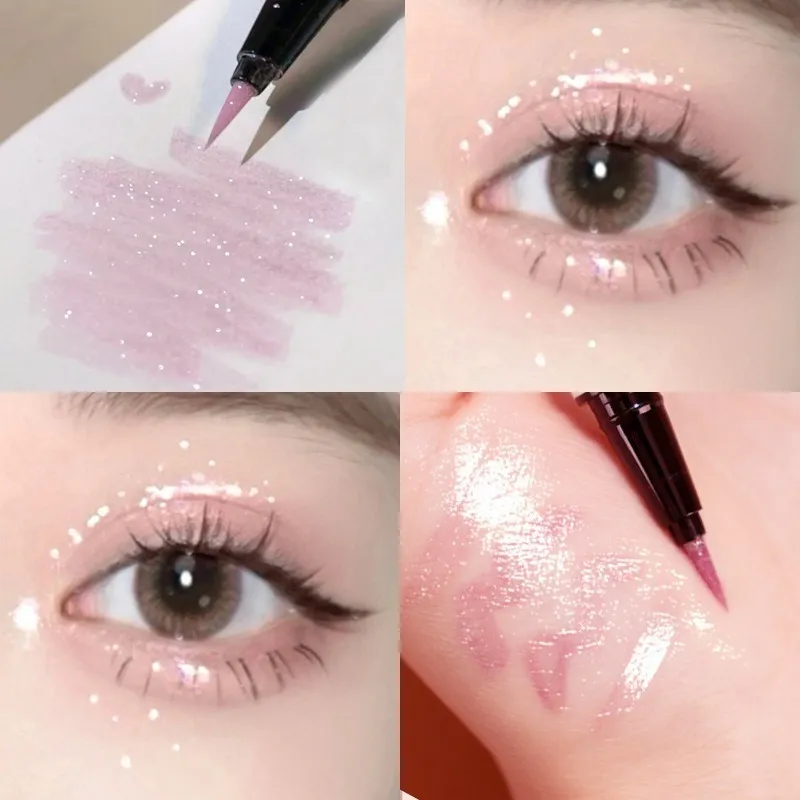 Stylo Eyeliner liquide blanc nacré, longue durée, brillant, sans étourdissement, séchage rapide, ver à soie couché, maquillage pour les yeux éclaircissants — image 5
