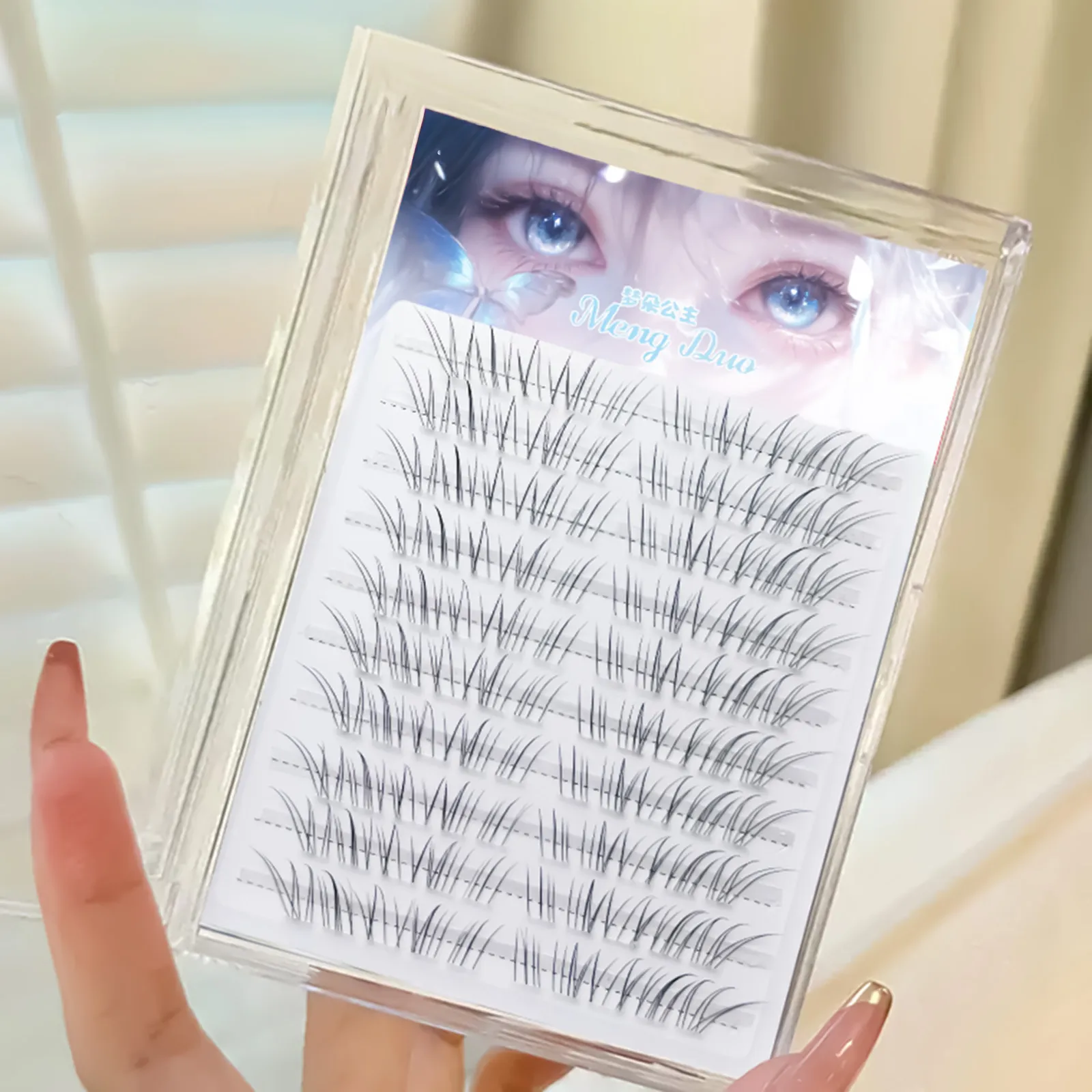 Air Ultralight ขนตา DIY ขนตากลุ่มธรรมชาติสด C Curl 9-11 มม.สีดำ Lash EXTENSION Flying Eye Lashes — image 6