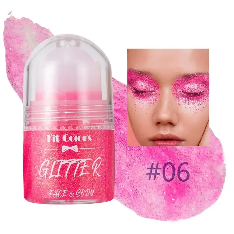 Sparkling Sequins Glitter GEL Face Body Eye ภาพวาด Shine Liquid สีขาว Silvery Pearl GLOSS Eye Brighten STAGE แต่งหน้าตกแต่ง — image 13