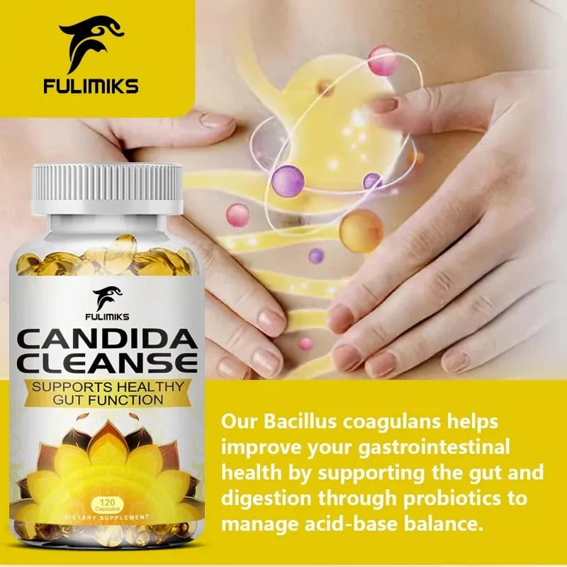 Fulimiks Candida Cleanse - Antioxidant tarmrensning og afgiftning fremmer fordøjelse og stofskifte - 120 kapsler — image 4