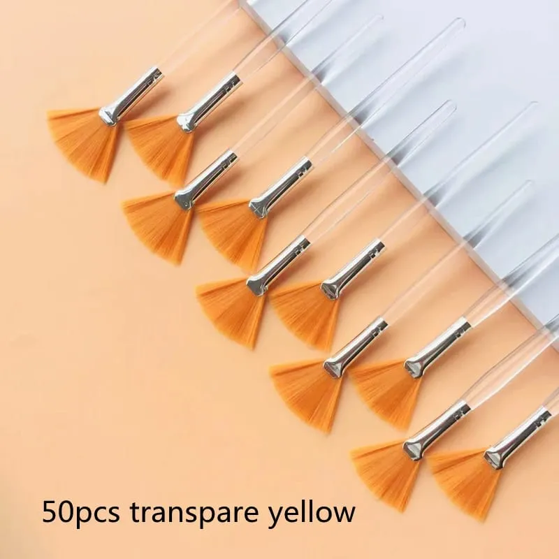 10/20/50pcs Fan Shape Foundation Makeup Brushes Multifunctional Facial Mask Brush Essential Oil Women Beauty Makeup Tools Brush — image 17