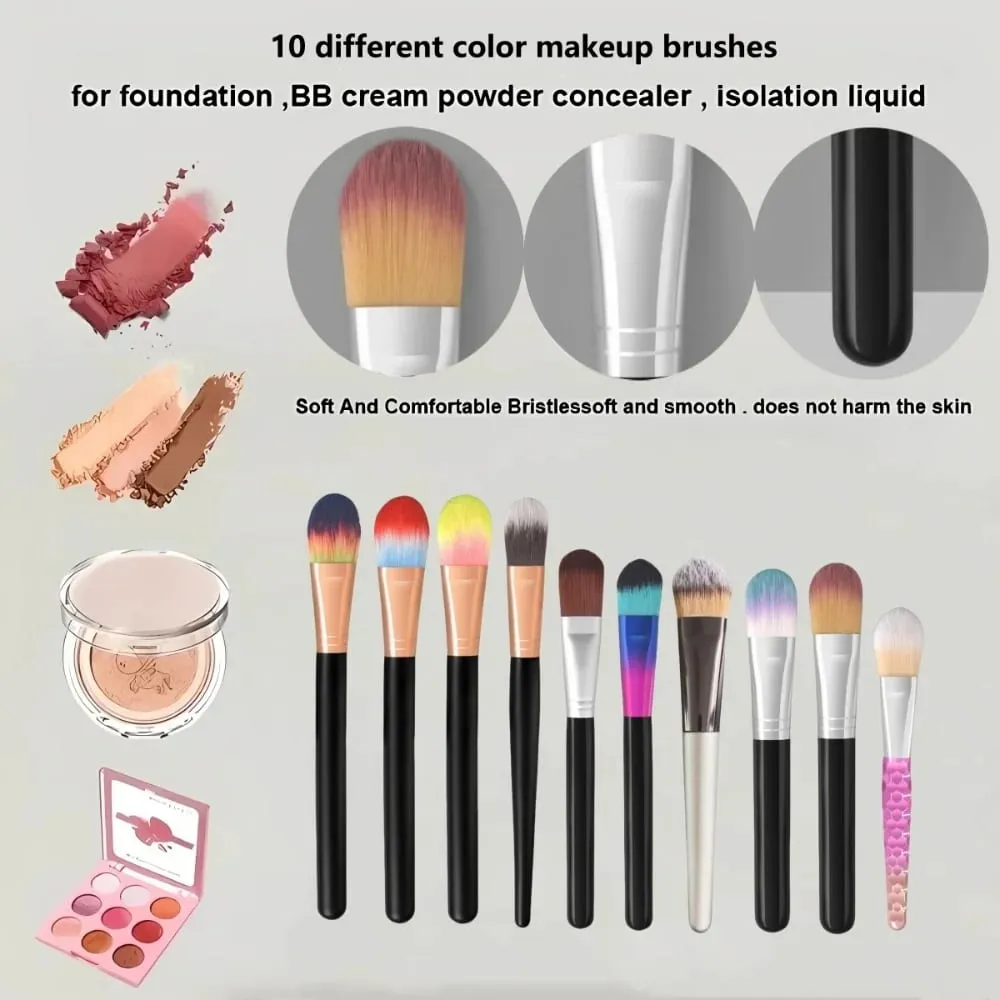 1-14 pezzi Pennelli per trucco Set di strumenti Kit di strumenti per pennelli per ombretto Eyeliner Pennelli per cosmetici Maquiagem Morbidi per la pelle — image 5