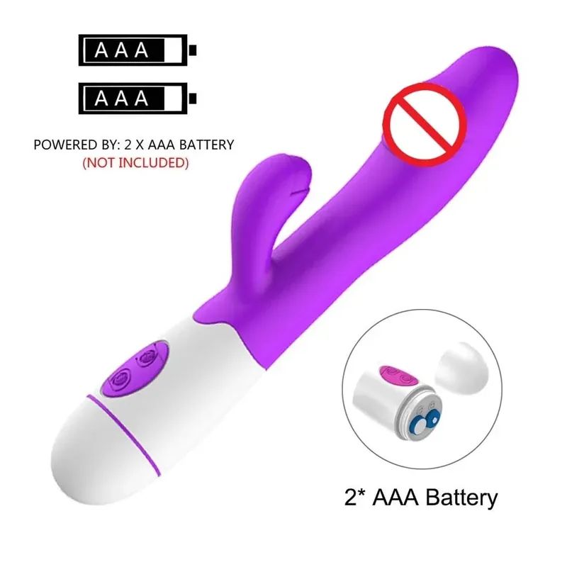 Vibromasseur lapin gode puissant double Vibration point G Stimulation du Clitoris masturbateurs masseur Vaginal adulte pour femmes jouets sexuels — image 7