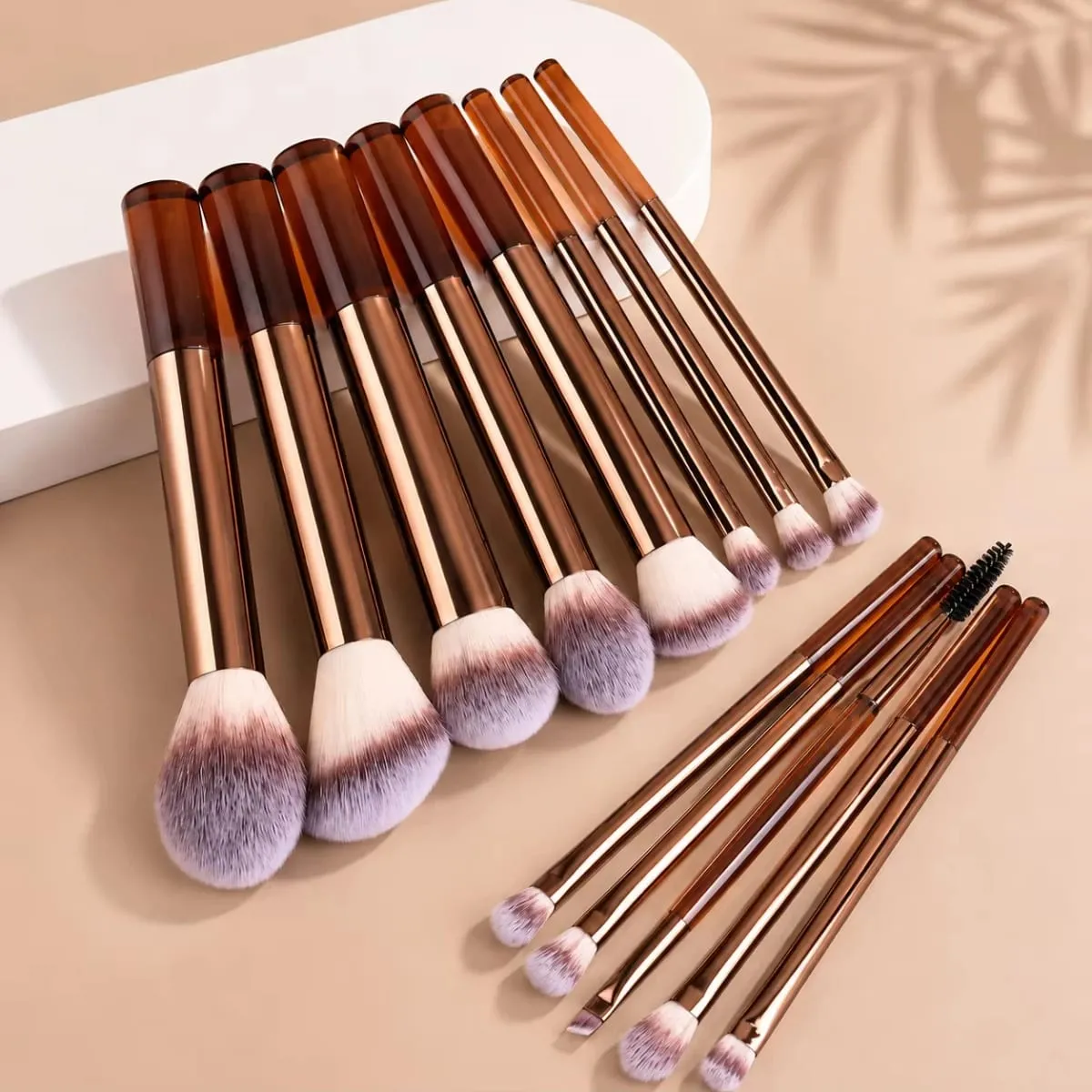 Professionelles Make-up-Pinsel-Set mit zwei Enden, mit Foundation-, Kontur-, Rouge-, Puder-, Lidschatten- und Concealer-Pinseln aus weichem Synthetik — image 2