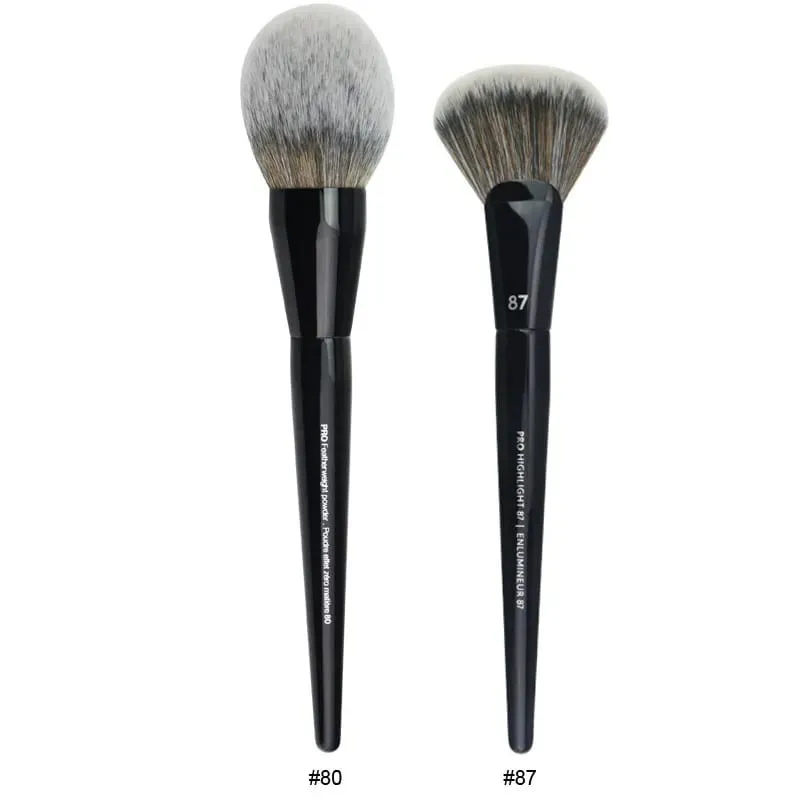 2pcs/set Pro Black Makeup Brushes Synthetic hair Powder Eye Shadow Smudge Highlight Foundation Airbrush Diffuser Make Up Brush — image 25
