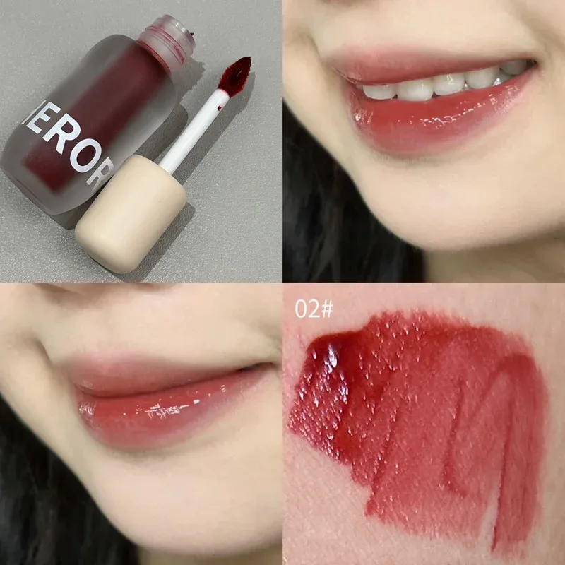 Matte Frosted Lip Gloss ลิปสติกเนื้อลิควิดไม่เหนียวเหนอะหนะให้ความชุ่มชื้น พิกเมนต์สีริมฝีปาก เครื่องสำอางแต่งหน้ารายวัน — image 9