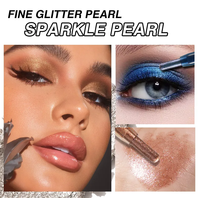 Sparkle Eyeshadow Stick Highlight Eye Pencil Shimmer Pearl Długotrwały wodoodporny, wielofunkcyjny makijaż oczu Beauty — image 3