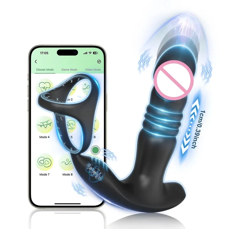 男士前列腺按摩器 APP 肛門振動器伸縮肛門塞前列腺刺激器性玩具男式推力肛塞 — image 10
