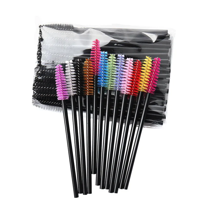 100pc Berus Bulu Mata Pakai Berus Berus Kening Berongga Sikat Bulu Mata Sambungan Berus Makeup Maskara Stick Aplikator Berus Mikro Alat Kecantikan — image 5