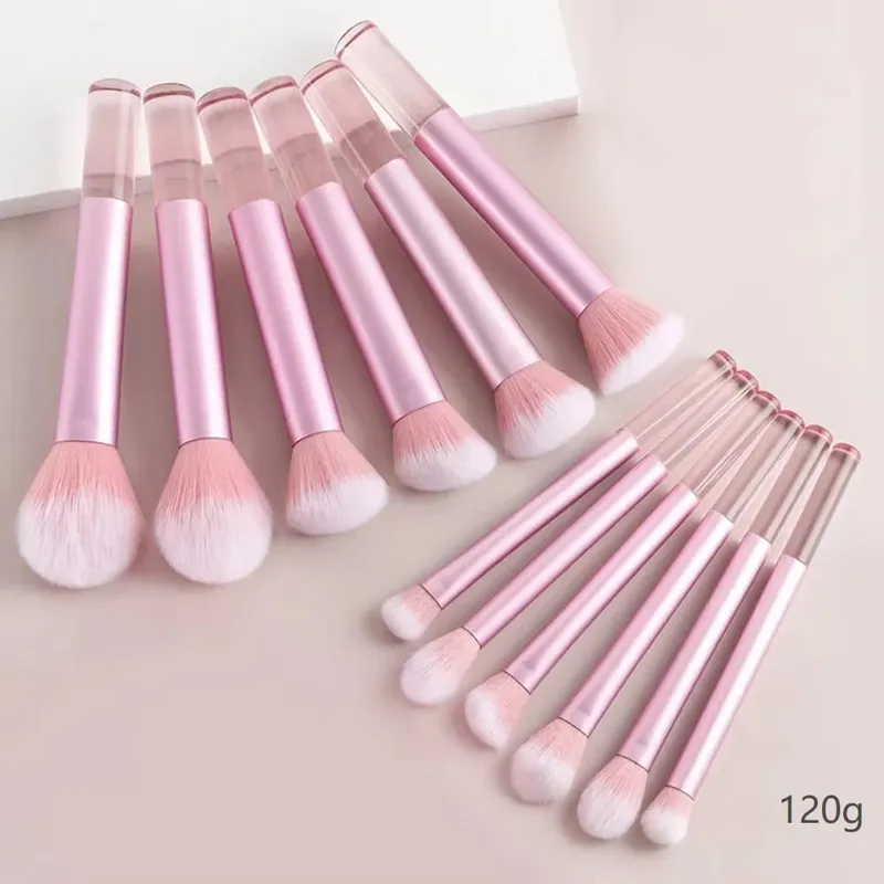 12 ชิ้นชุดแปรงแต่งหน้าผมสังเคราะห์นุ่มแปรงแต่งหน้ารองพื้นอายแชโดว์เครื่องสำอางแต่งหน้าเครื่องมือ — image 14