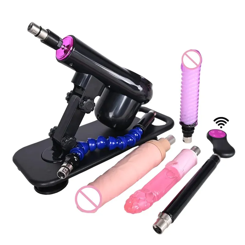 vibratore telescopico automatico della macchina dell'amore che spinge la macchina del sesso con diversi giocattoli allegati al dildo Giocattoli del sesso — image 24