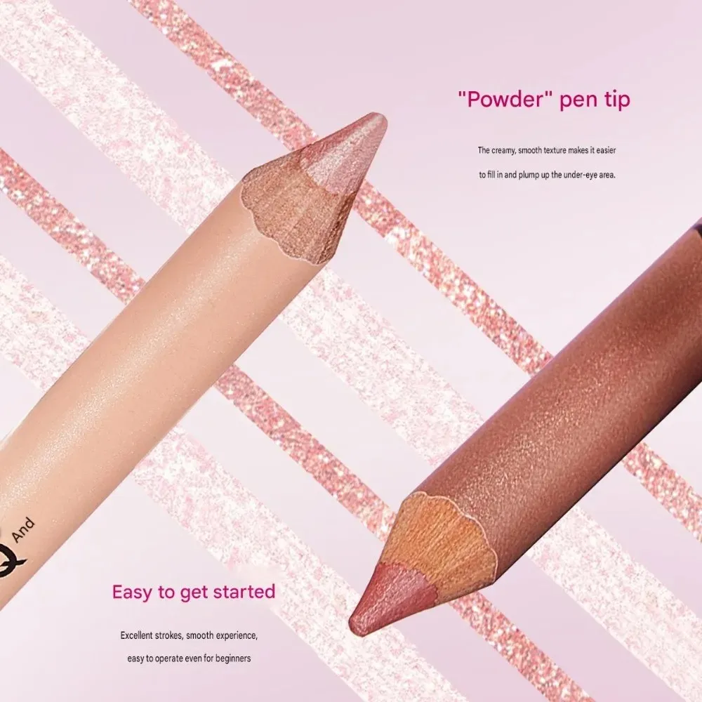 1/2/4 pezzi Shimmer Aegyo Sal Eye Liner Matita Sotto gli occhi Evidenziatore Glitter Rosa Ombretto Nude Champagne Contorno occhi Trucco — image 7