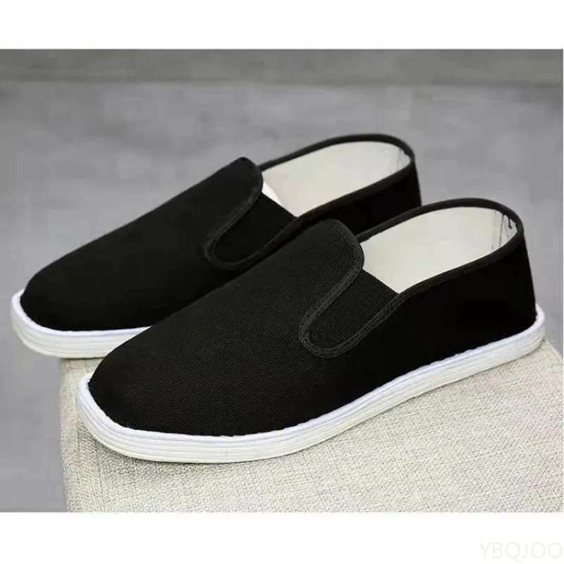 New Men's cloth Shoes Handmade breathable Flats Comfortable lightweight work shoe Casual Male lazy Canvas shoes Zapatos Homme — image 3