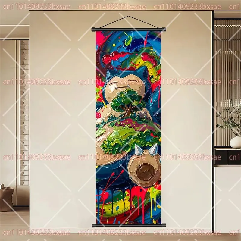 Peinture en rouleau HD de dessin animé Pokémon, Eevee, Pikachu, Suicune, Charizard, Mewtwo, décoration murale de fond, affiche, cadeau pour enfants — image 10