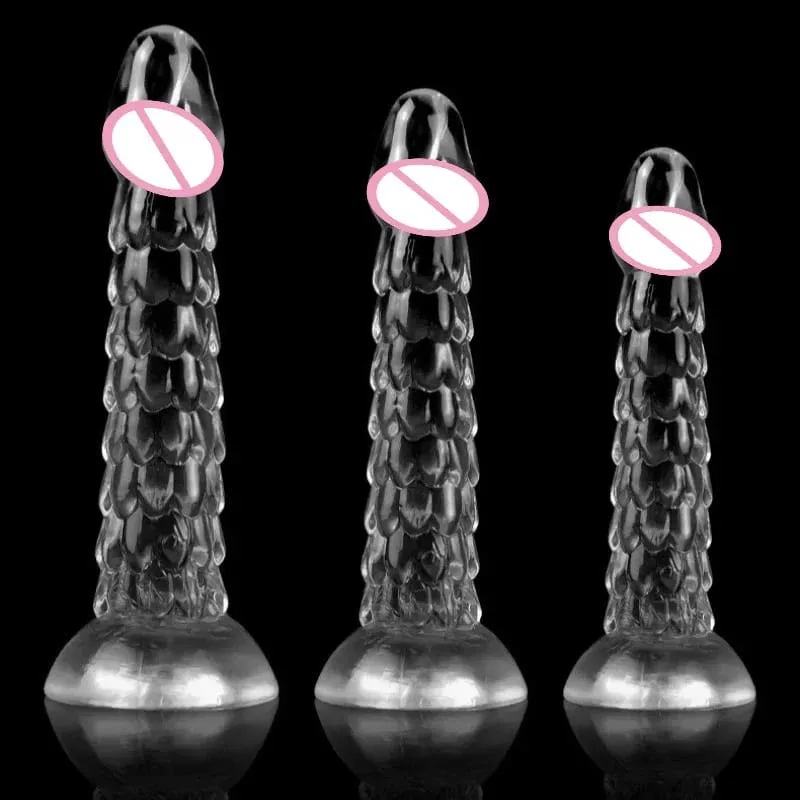 23 cm Ejderha Yapay Penis Vantuz Anal Plug Kırbaç Buttplug Anüs Dilatör Kadın Vajinal Masturbator Butt Plug Seks Oyuncakları Kadın Erkek — image 1