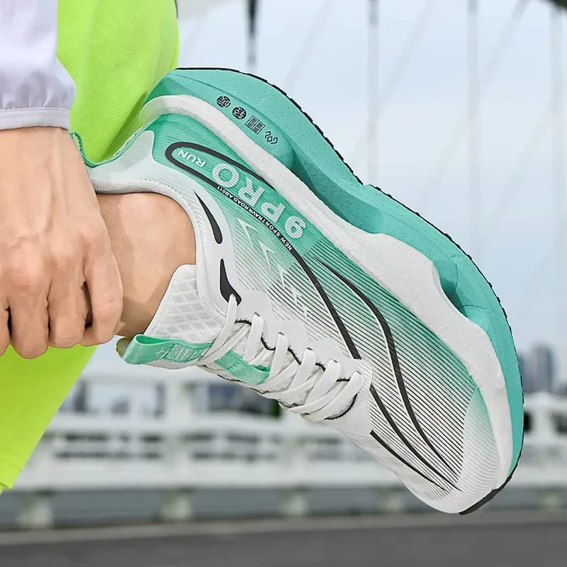 Sepatu Kets Pria 9PRO Papan Karbon Bantalan Kerangka Sepatu Lari Maraton Sepatu Tenis Olahraga Latihan Kebugaran Luar Ruangan Wanita — image 7