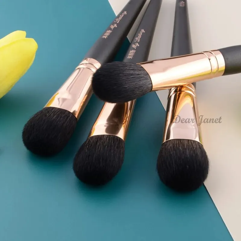 1 pc cheveux de chèvre sculptant contour pinceaux de maquillage bronzant polissage fond de teint pinceau de maquillage outils de beauté exquis mon destin 025 — image 4