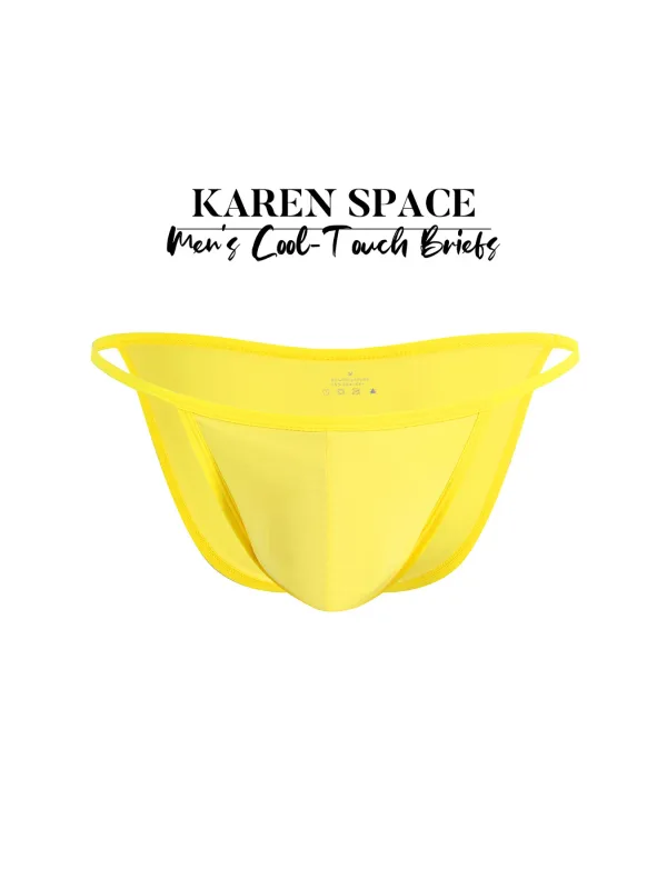 1PC Men's Sexy Low-Waist Briefs with Large Pouch Single Color Thin Belt Comfortable Thin Design for Summer Pure Color Underwear — image 6