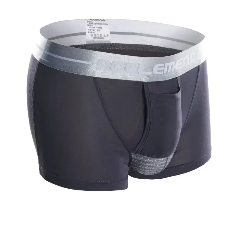 Kulseparerade underkläder Herrventilerade sommartorrkalsonger Is sidenväska isfriska boxers — image 21