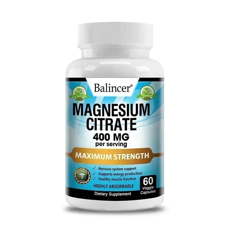 Balincer Magnesium Citrate Supplement Supports Muscle Nervous System Bone Heart Health and Provides Energy — image 8