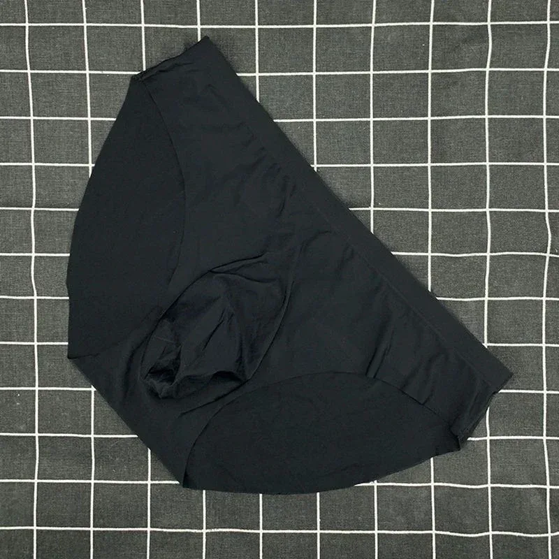 Ultra-thin Ice Silk Pouch Underwear Semi-transparent U Convex Briefs Men Low Waist Slim Sexy Lingerie Stretch Jockstrap Panties