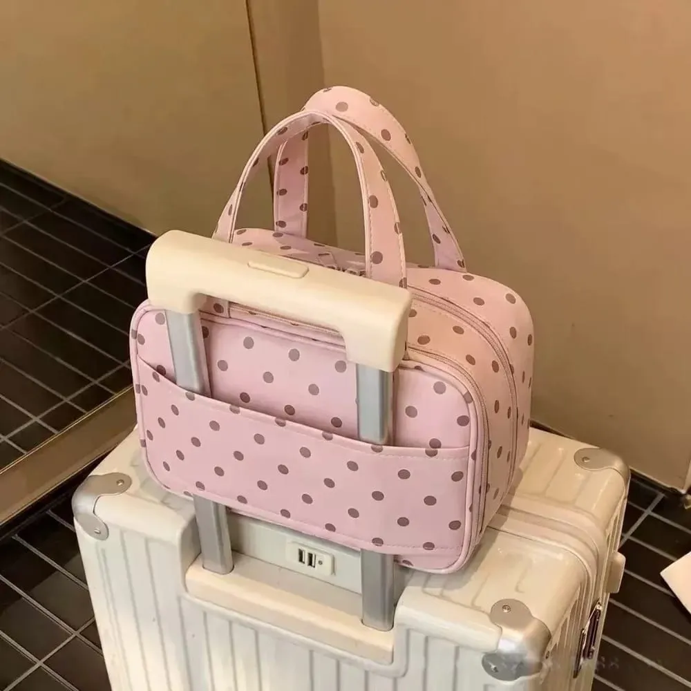 Borsa per organizer per pennelli per trucco impermeabile Borsa per cosmetici da viaggio in PU portatile multistrato Custodia per pennelli per trucco Borsa per articoli da toeletta — image 6