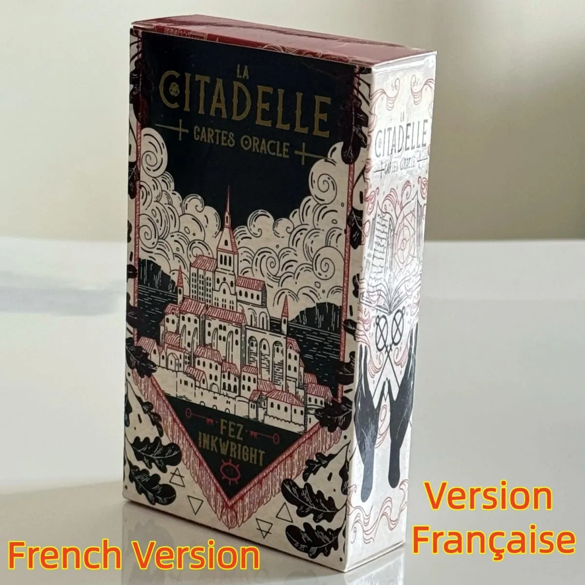 The Citadel A Fantasy Oracle Cards เวอร์ชั่นภาษาฝรั่งเศส เกมกระดาน 60 สำรับที่สมบูรณ์แบบสำหรับการชี้แนะทางจิตวิญญาณและนักสะสม — image 2