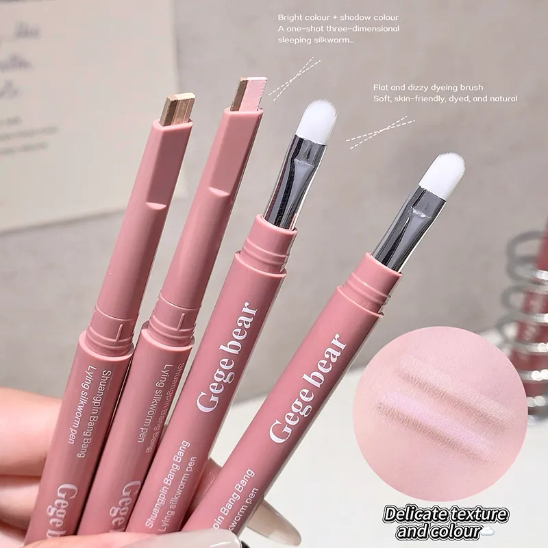 Gege Bear Dual-Tone Silkworm Pen 2-in-1 Highlight & Shadow per effetti naturali di lunga durata ed effetti 3D adatti ai principianti — image 5