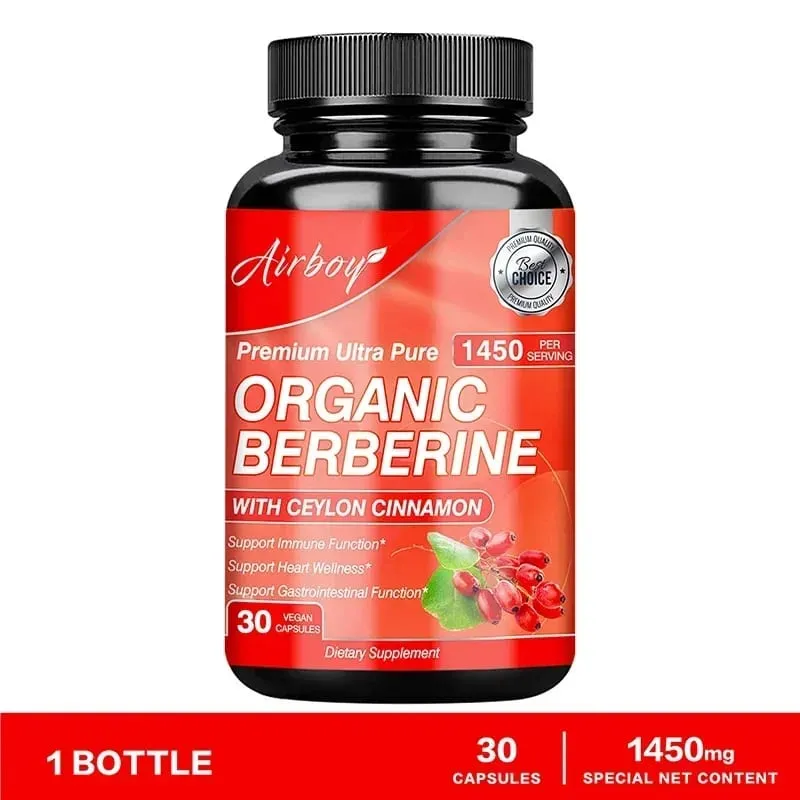 Berberine Capsules - Supports Cardiovascular Health Immune Function Metabolism and Healthy Weight Management — image 9