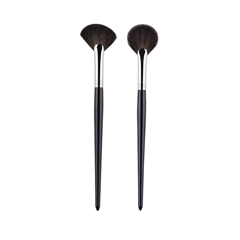 1 kus Malé vějířové štětce na make-up Zvýrazňovač Nosní stíny Štětec na make-up Tvářenka na kontury nádherné kosmetické nástroje Kozí srst — image 14
