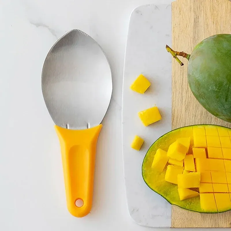 Cortador de Mango multifuncional, cuchara para fruta, cuchillo para cortar sandía, herramientas para cortar Mango, cuchara en cubitos, utensilios de cocina, 1 ud. — image 6