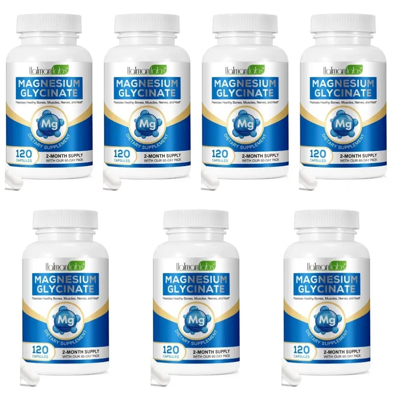 Kapsul Magnesium Glycinate dengan 208mg Elemental Bisglycinate untuk Otot Tulang yang Sihat & Sokongan Saraf Dewasa 120 Kapsul — image 12