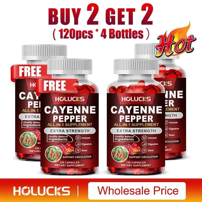 Cayenne-Pfeffer-Kapseln mit Vitamin D3 K2 fördern die Durchblutung, fördern die Verdauung, steigern den Stoffwechsel und unterstützen die Gesundheit der Gelenke und Knochen — image 12