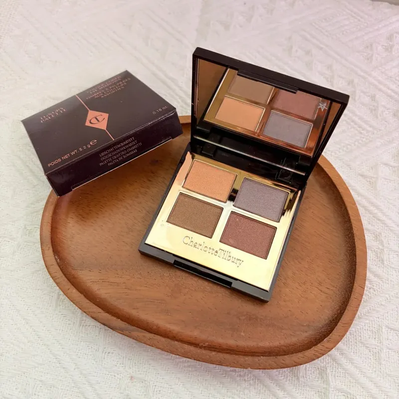 Charlotte Tilbury 4Pan Velvet&9Pan Silk Shimmer Eyeshadow&Cream Blush Dewy Long Lasting Buildable Blendable Natural Glow แต่งหน้า — image 13