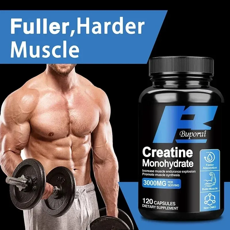 Creatine Monohydrate - Supports Muscle Energy and Cognitive Function Increases Lean Muscle Mass - Gluten FreeSupplements — image 2